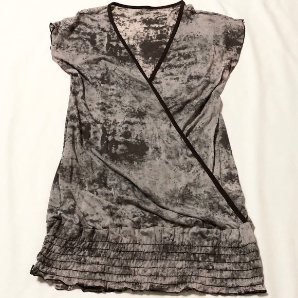 Mandy Moore Mblem S/S Sheer Burnout Open-Front Top - Picture 7 of 14